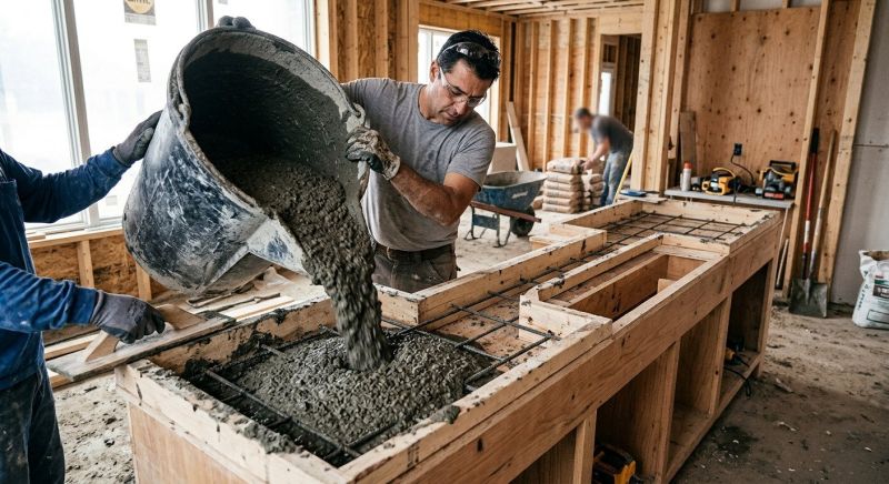 Cement Countertop Installation in Santa Rosa, CA