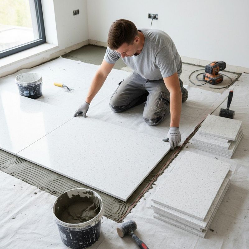 Quartz Slab Installation