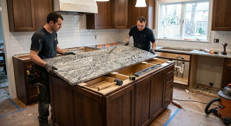 Granite Installation in Lake County, IL