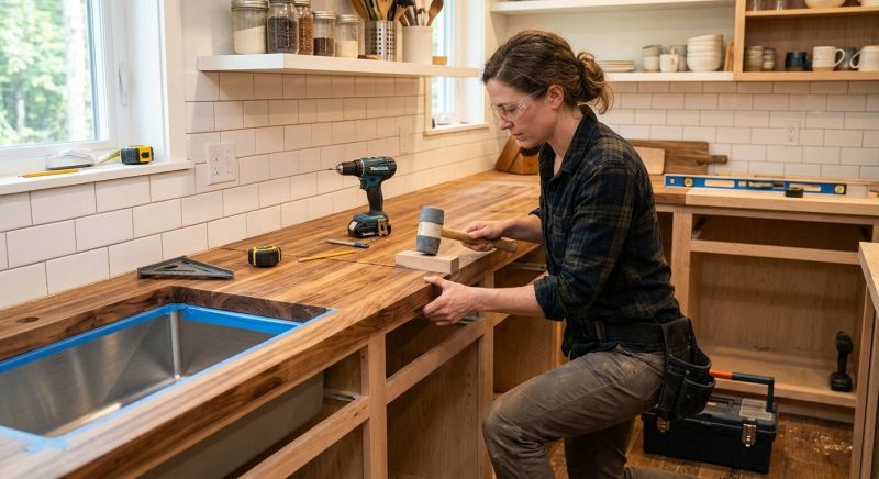 Wood Countertop Installation in Santa Rosa, CA